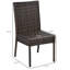 Chaises de cuisine d'extérieur, chaises de salle à manger d'extérieur en rotin, chaises de jardin (chaises 4 pièces)