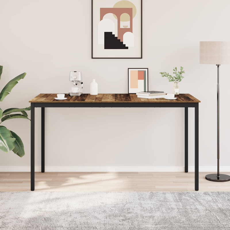Standing Bar Table Engineered Wood, 105cmH x 200cmL x 100cmW, Brown