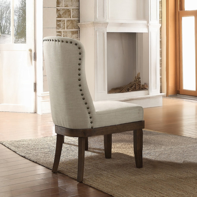 Luanni Side Chair, Salvage Brown, Beige