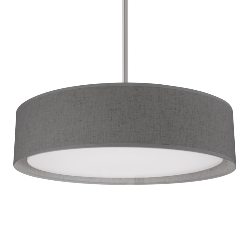 Dalton 1 - Light LED Single Pendant, 51.25" H x 20" W x 20" D, Gray