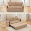 Canapé-lit escamotable, canapé-lit en tissu chenille 3-en-1, rangement latéral et fauteuil de chargement USB / C-TYPE pour salon, chambre à coucher, appartement-1843646842-1843646843