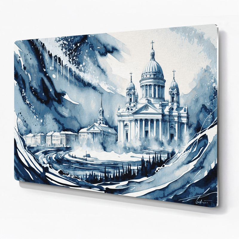 Art mural gris en villes, villes, Finlande, gris, H 288 po x l 432 po x P 0,05 po