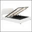 Lit plateforme tapissier Teddy avec système de rangement hydraulique, alliant confort et commodité pour les chambres modernes.-220310327-220310324