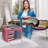 Large Storage Box Two-Compartment Foldable with Window & Handles - Single Piece-1626511457