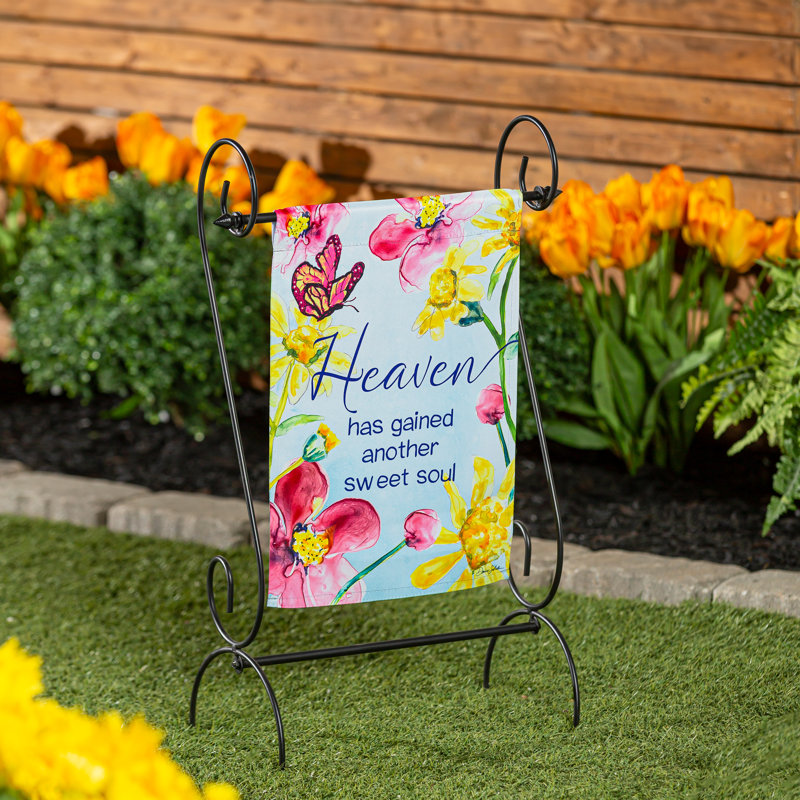 Treasured Memories Reversible Suede Garden Flag