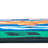 Sunny Day Learn Play Literacy Classroom Tufted Blue/Red Area Rug-918451337