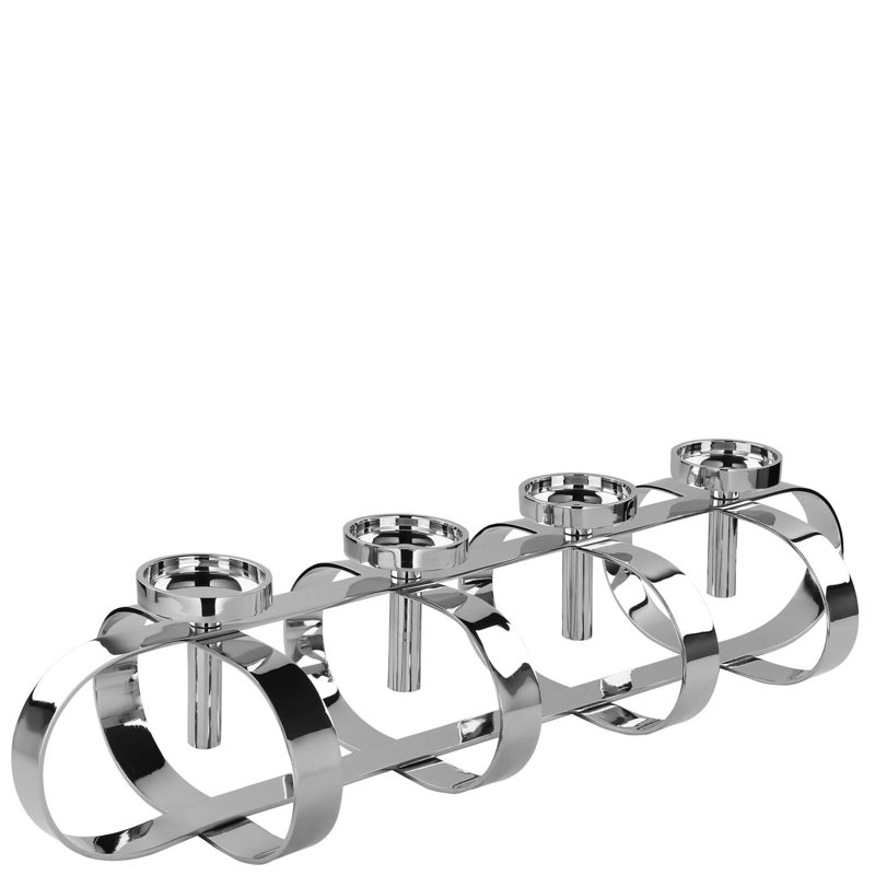 Gorden Metal Candelabra, 18cm H x 85cm W x 27cm D