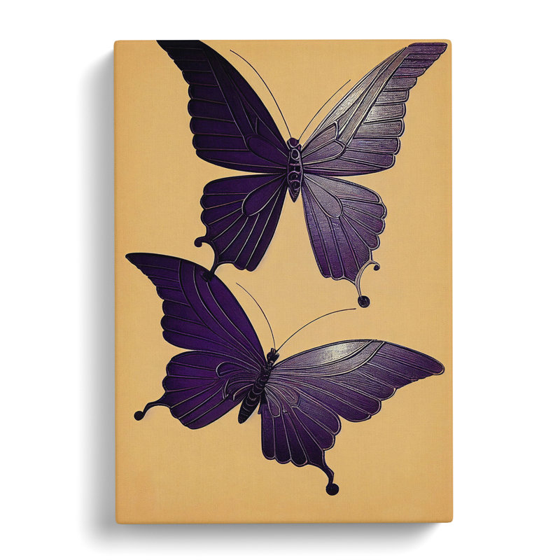 Sparking Butterflies - Wrapped Canvas, 60cm H x 40cm W x 3cm D