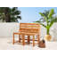 Thalia Solid Wood Acacia Outdoor Bench