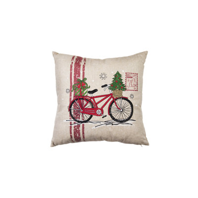 Coussin de vélo de noël