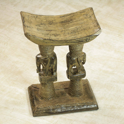 Ranveer Solid Wood Accent Stool