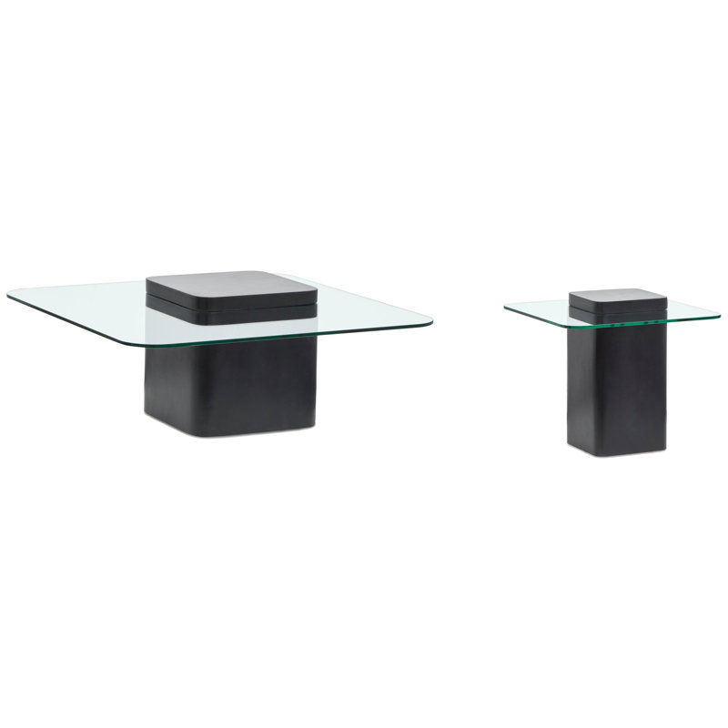 Deane Square Cocktail Table With End Table, 2 Pieces: Coffee Table, End Table