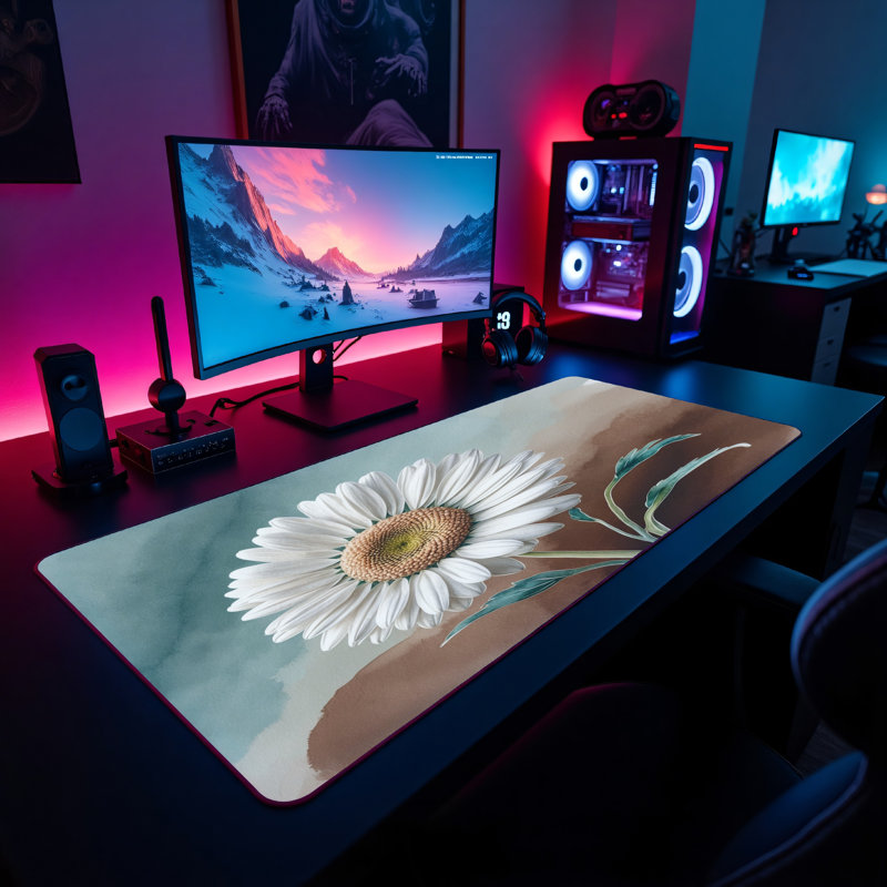 Polyester Desk Pad, 14.4x12.1