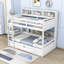 Lit superposé simple au-dessus de simple avec tablettes Gurleen par Harriet Bee-1649932213
