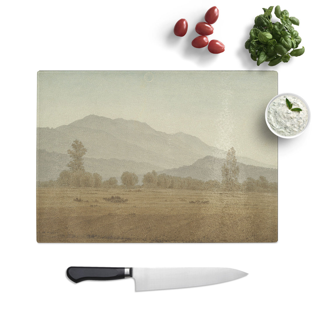 The Riesengebirge Mountains by Caspar David Friedrich Chopping Board