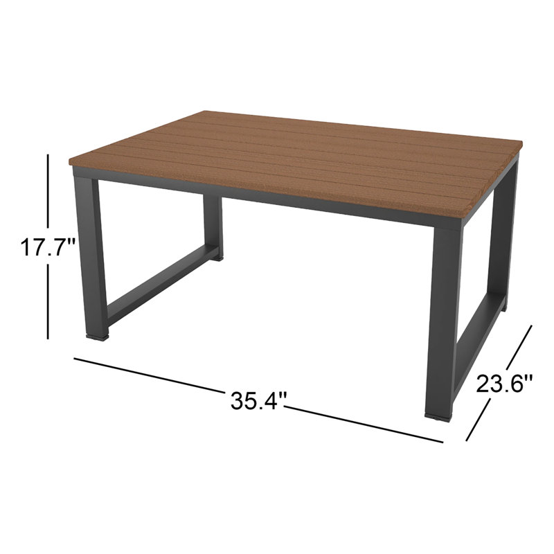 Table basse Townsend, Acajou