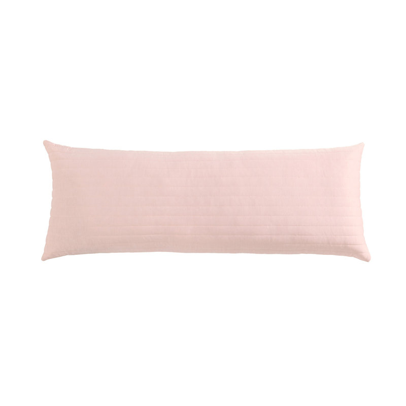 Cooling Touch Jersey Knit Body Pillow with Removable Cover 20" x 54" for Hot Summer, Pink