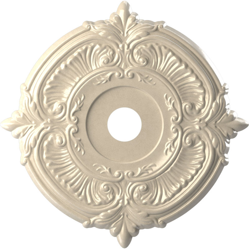 Médaillon de plafond 22 po x 22 po x P 3 po x P 1 po Attica, H 22 po x l 22 po x P 1 po, Perle brouillard