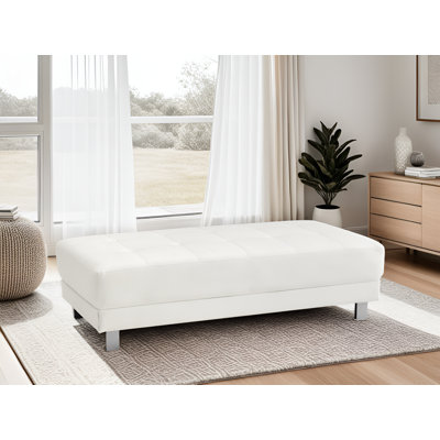 Manaus Faux Leather Ottoman