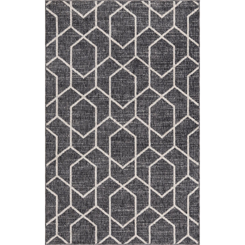 Abstract Indoor Rug, Rectangle 4' x 6'