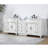 Arrio 90.25'' Double Bathroom Vanity with Carrara Marble Top-936545373