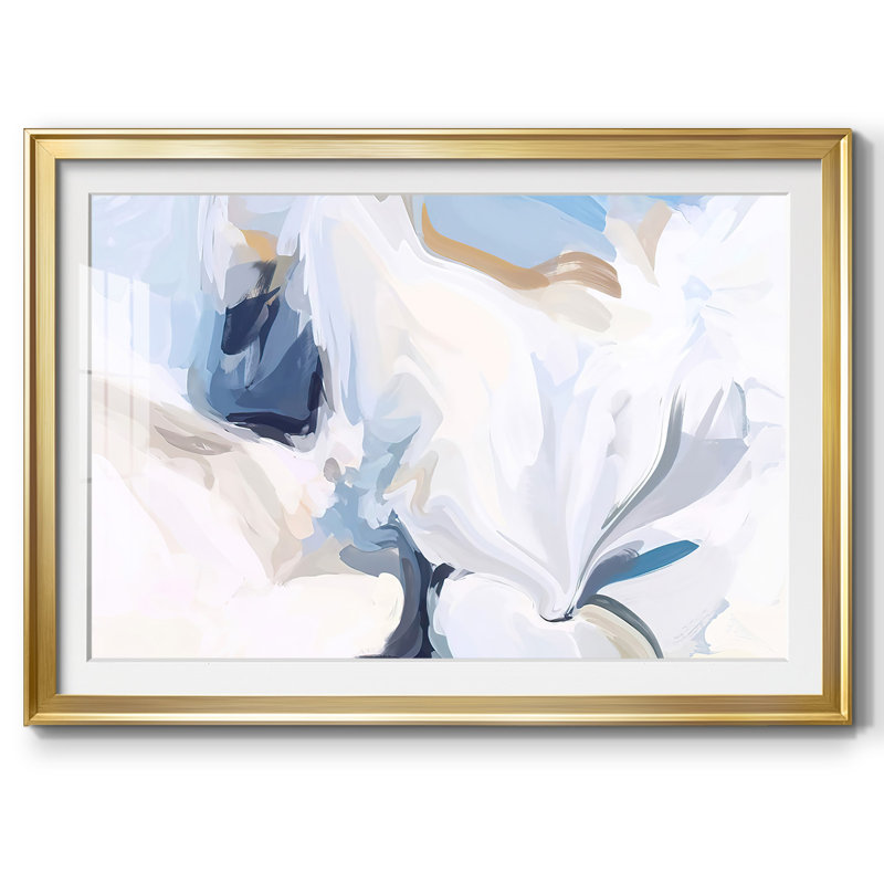 Fresh Air III, impression encadrée avec biseau mat et verre, Or, H 27 po x l 39 po x P 1,5 po