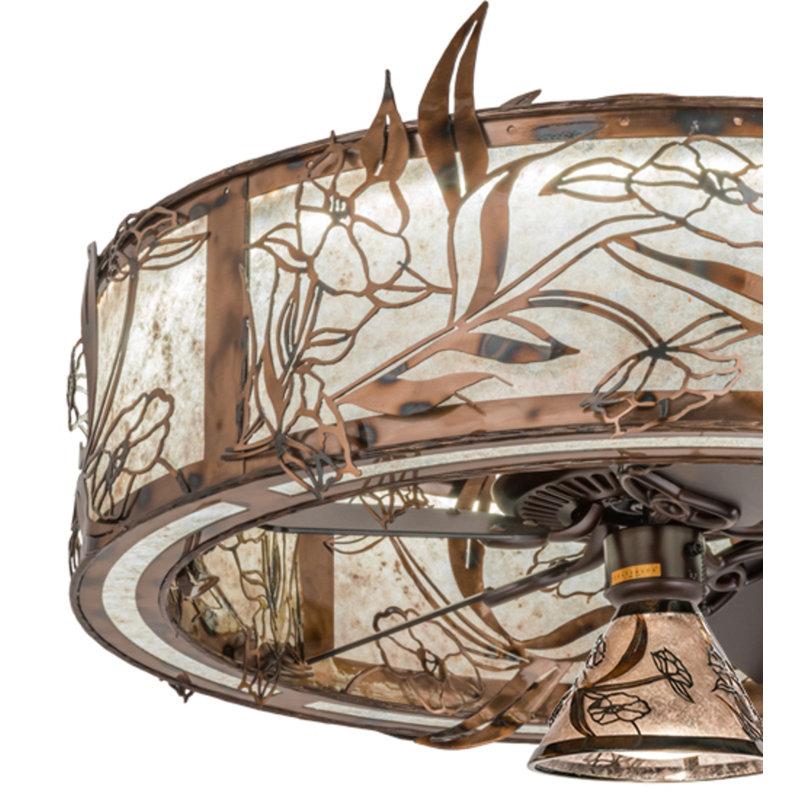 Lady Slipper LED Downrod Ceiling Fan