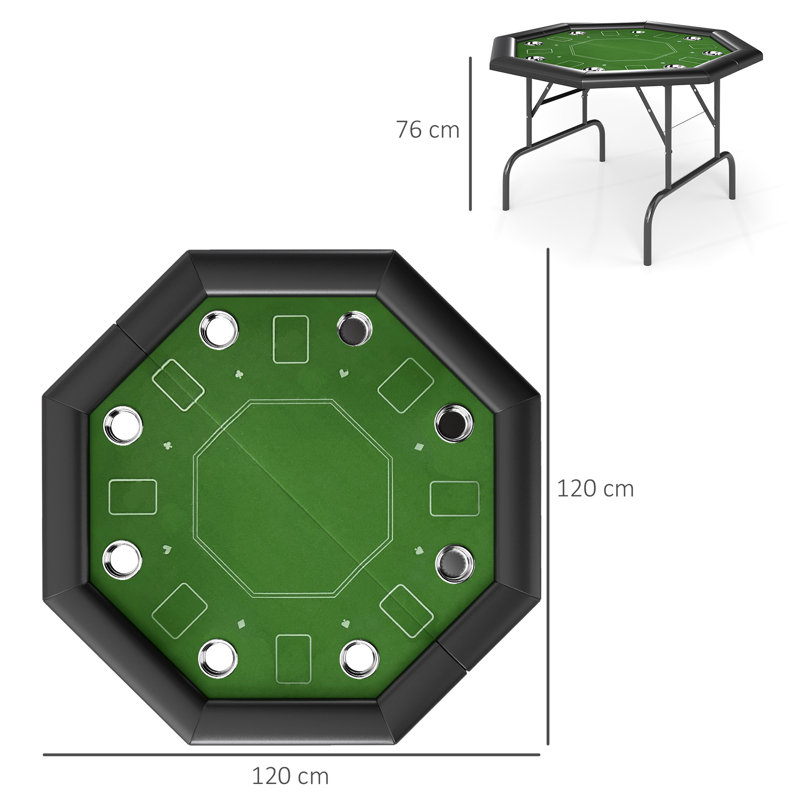 Freeport Park 120cm Foldable Poker Table