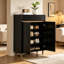 Armoire de rangement polyvalente pour chaussures avec un tiroir, deux portes et quatre tablettes pour une vie organisée-1416846193