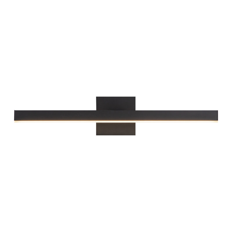 1 - Light Dimmable LED Bath Bar, Black, No