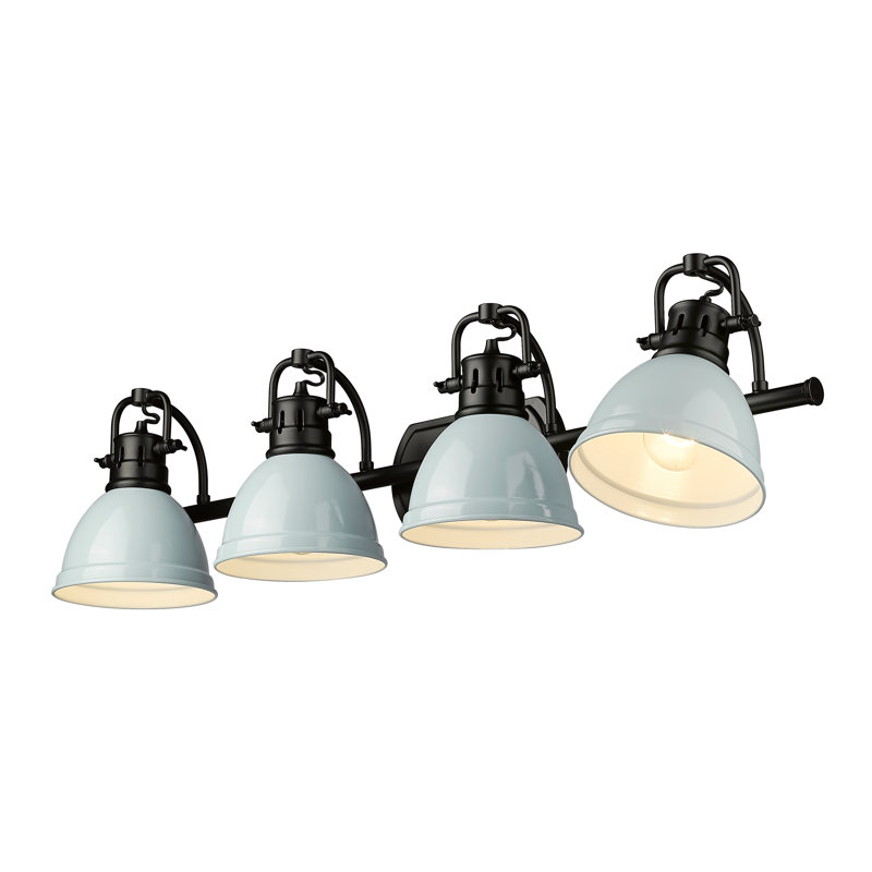 Calico 4 - Light Dimmable Vanity Light, Seafoam, Matte Black