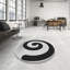 Tapis à motifs noir / blanc-1591756052
