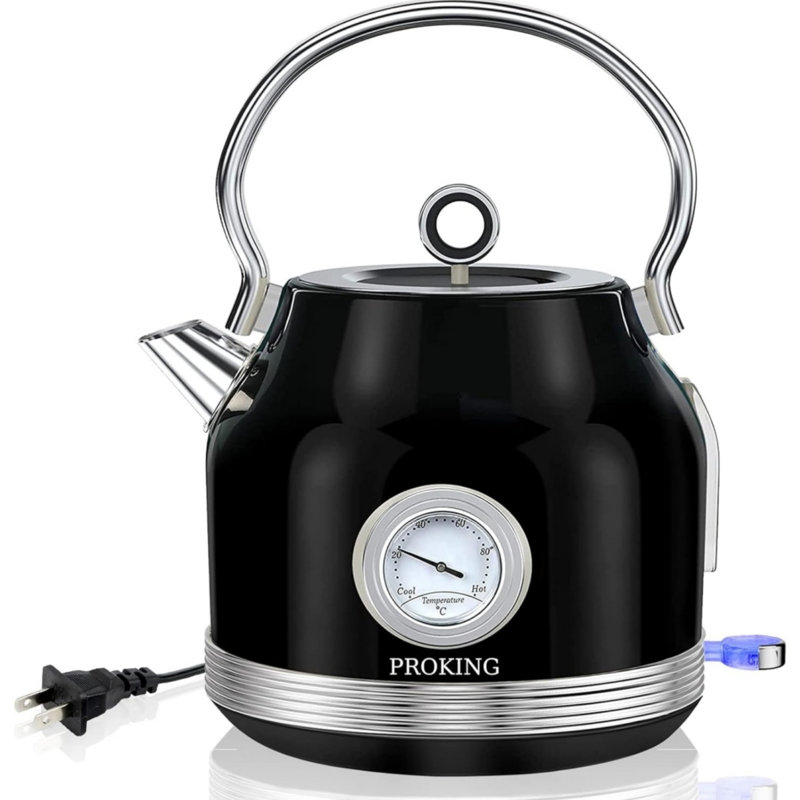1.7l Stainless Steel Electric Kettle, Black