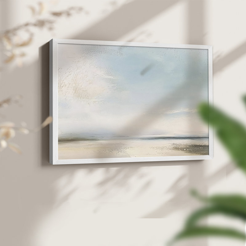 Abstract Series-CXI -Framed Print - Restickable, 22" H x 28" W, White