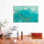 Turquoise Moment II by Joyce Combs - Painting on Canvas-42154664-56743999
