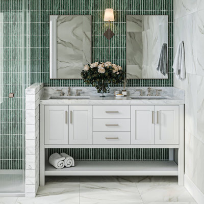 Ensemble de meuble-lavabo double 61 po Magnolia
