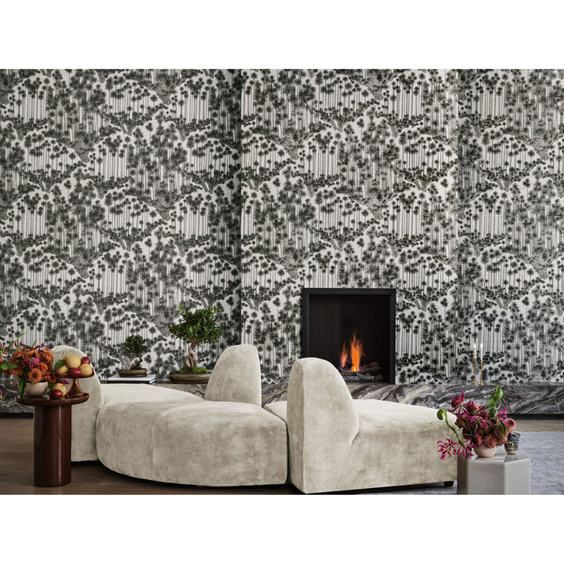 Japanese Woods, Non-Woven, Charcoal