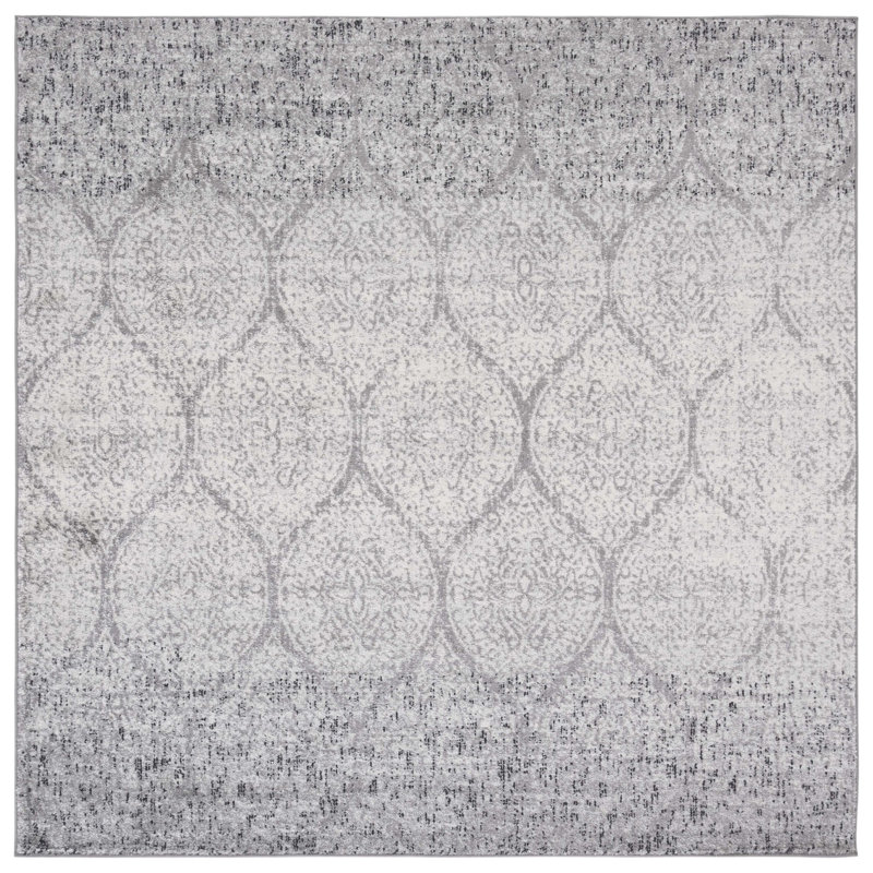 Tapis géométrique Kara Performance, Carré 6 pi 7 po