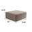 27.55'' Inch Oversized Ottoman For Couch, Corduroy Upholstered Footrest With Compressed Memory Foam, Modular Sectional Cloud Pouf, No Assembly Required, DIY Combination, Green-1072832057