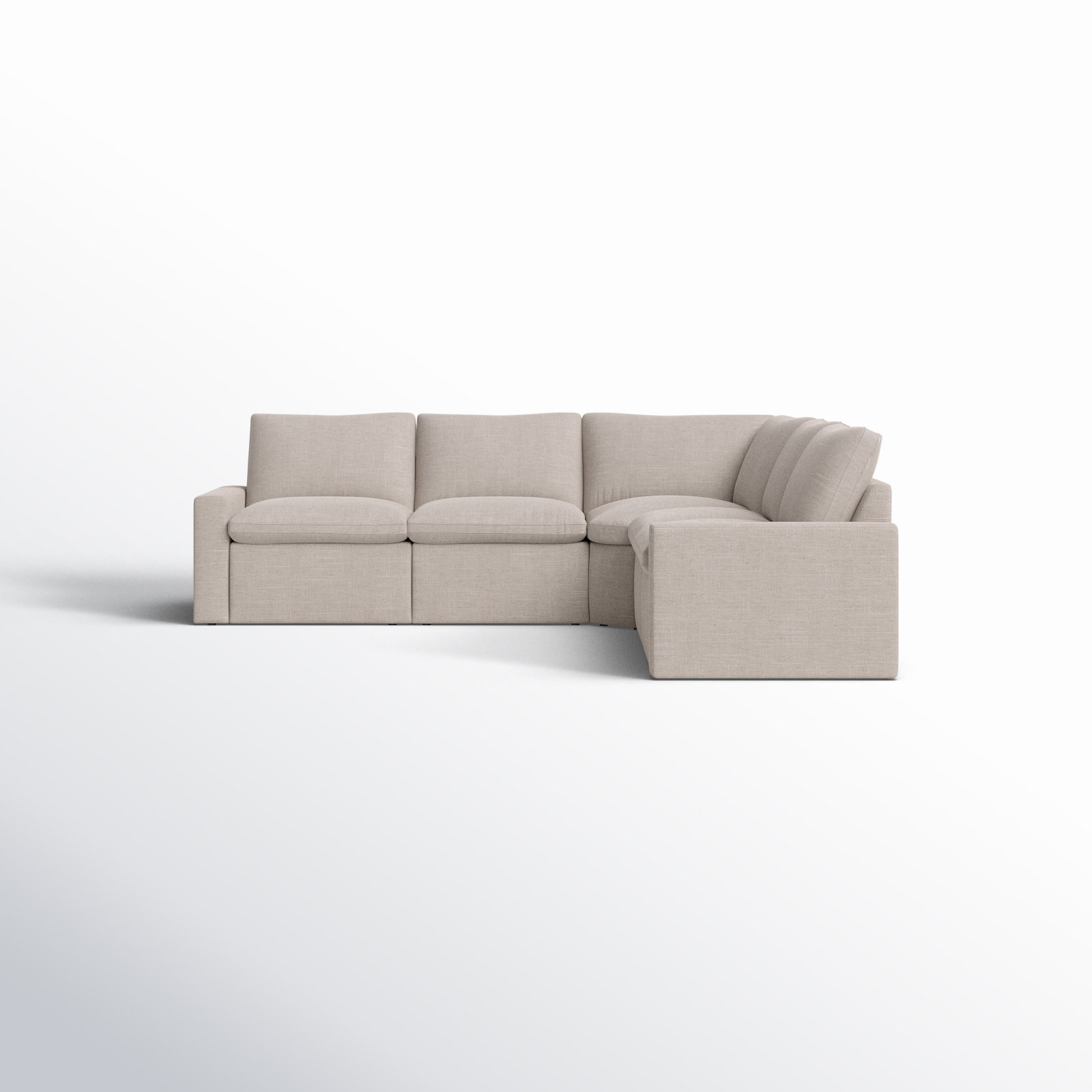 Downing Reversible Corner Sectional, Laken Stone Performance Weave