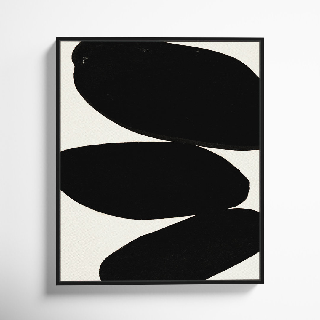 " Beige And Black Abstract Modern " by Oliver Gal Joss & Main Frame 
