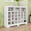 Console 24 tiroirs, armoire à chaussures moderne avec base incurvée, buffet polyvalent-864405276