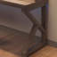 Bureau rectangulaire en bois massif noyer clair-109563043-109563040