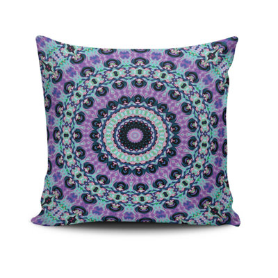 Baio Cotton/Polyester Throw Square Indoor/Outdoor Pillow Cover & Insert