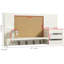 Wall Mail Storage Organiser with Key Hooks and Corkboard