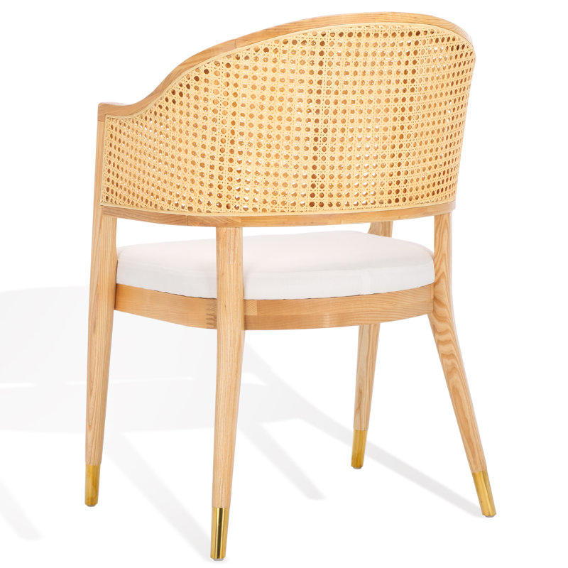 Arm Linen Chair, Natural/Gold
