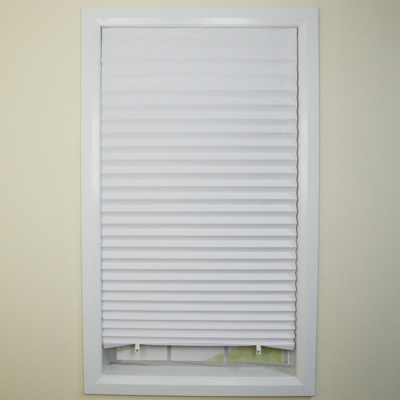 Store plissé blanc obscurcissant, L 48 po x L 72 po