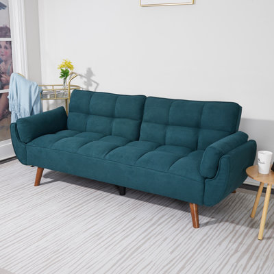 75.39" Full Upholstered Convertible Sofa