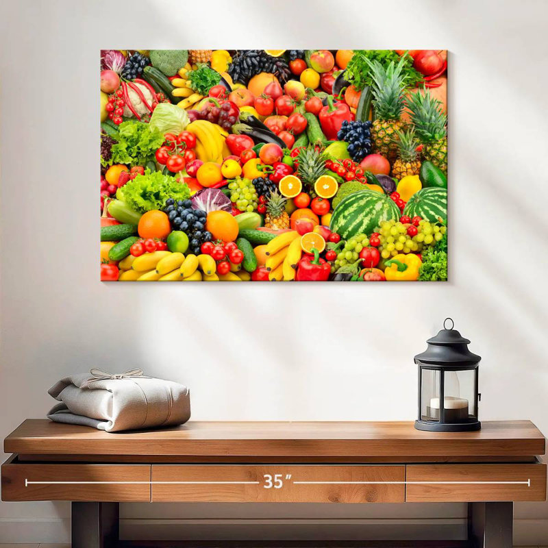 Yarlin, fruits et légumes frais, H 34 po x l 51 po