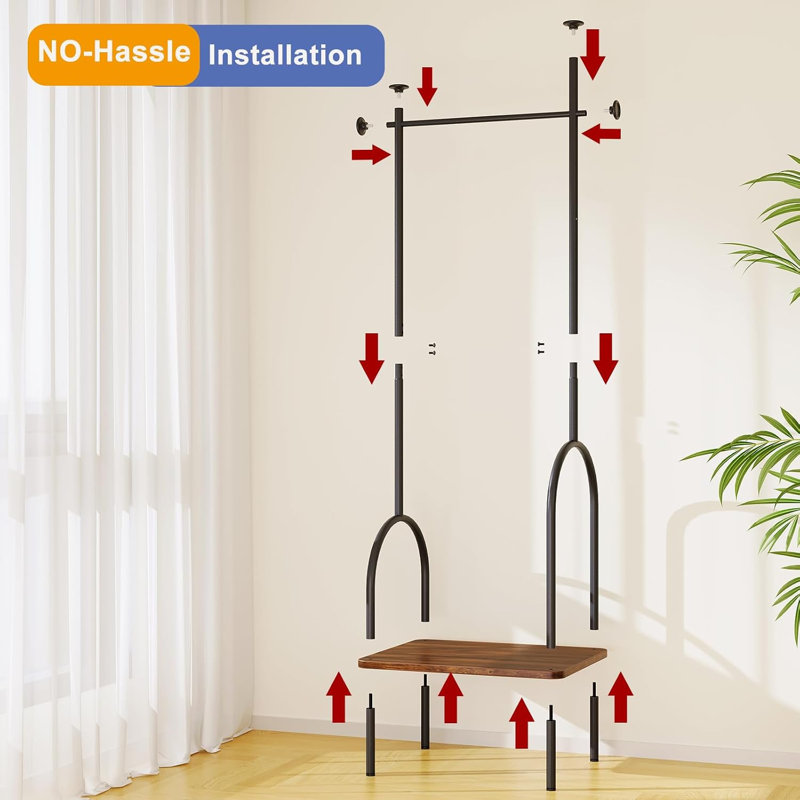 51cm Adjustable Clothing Rack